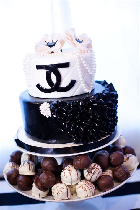 black and white chanel theme intimate dinner buffet images|100+ Trendy Chanel Cake Ideas for Fashionista's Ultimate Party.